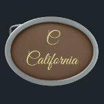 カリフォルニアモノグラム 卵形バックル<br><div class="desc">カリフォルニアの夢を見るモノグラム設計ウォレット</div>