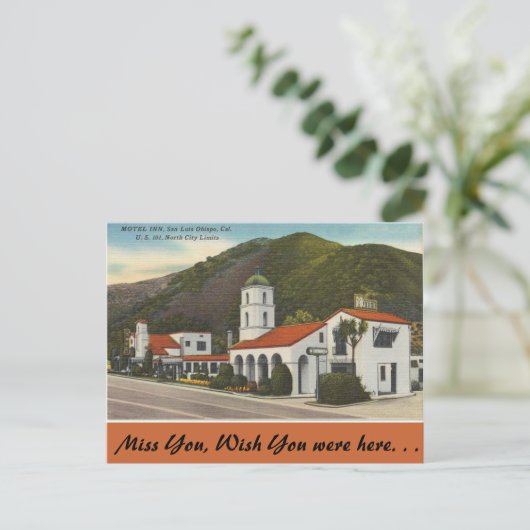 カリフォルニアモーテルインサンルイスオビスポ ポストカード (スタンド正面)