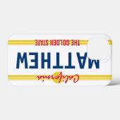 カリフォルニアライセンスプレートレトロスタイル名前をカスタムする Case-Mate iPhoneケース (裏面 (横))