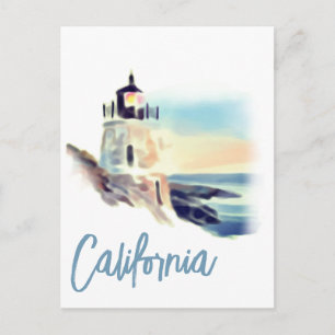 カリフォルニアライトハウスサン絵画セットズファインアート ポストカード