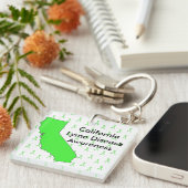 カリフォルニアライム病認識度キーチェーン キーホルダー (正面右)