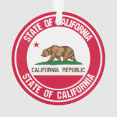 カリフォルニアラウンドエンブレム オーナメント (裏面)