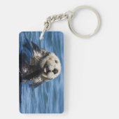 カリフォルニアラッコのEnhydraのlutrisの)新郎 キーホルダー (裏面)