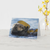 カリフォルニアラッコ カード (黄色い花)