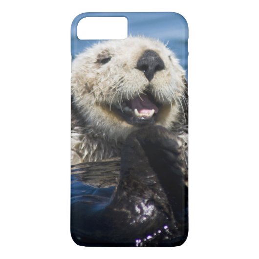 カリフォルニアラッコ (Enhydra lutris) 毛づくろい Case-Mate iPhoneケース (裏面)