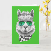 カリフォルニアラマ カード (黄色い花)