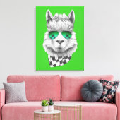 カリフォルニアラマ キャンバスプリント (インサイチュ (リビング))