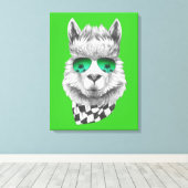 カリフォルニアラマ キャンバスプリント (インサイチュ (ウッドフロア))