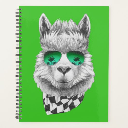 カリフォルニアラマ プランナー手帳 (正面)