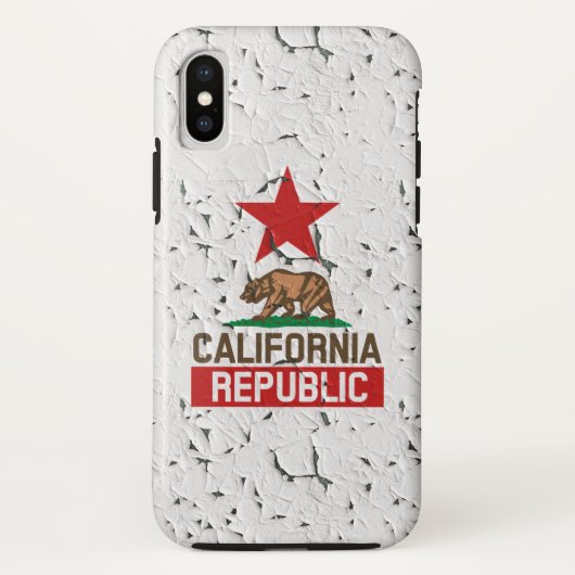 カリフォルニアリパブリックピーリング絵を描スタイル Case-Mate iPhoneケース (裏面)