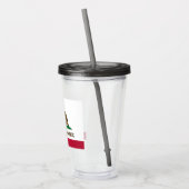 カリフォルニアリパブリック熊の国旗：カリゴールデン州 アクリルタンブラー (左)