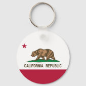 カリフォルニアリパブリック熊の国旗：カリゴールデン州 キーホルダー (裏面)