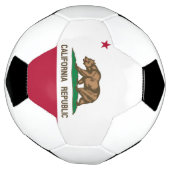 カリフォルニアリパブリック熊の国旗:カリゴールデン州 サッカーボール (回転)