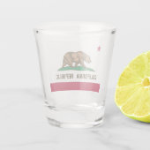 カリフォルニアリパブリック熊の国旗:カリゴールデン州 ショットグラス (裏面)