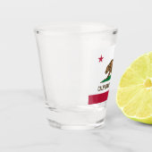 カリフォルニアリパブリック熊の国旗:カリゴールデン州 ショットグラス (左)