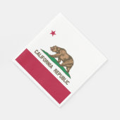 カリフォルニアリパブリック熊の国旗：カリゴールデン州 スタンダードランチョンナプキン (角)