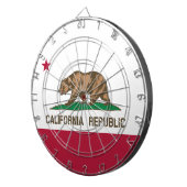 カリフォルニアリパブリック熊の国旗:カリゴールデン州 ダーツボード (正面右)