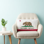 カリフォルニアリパブリック熊の国旗：カリゴールデン州 ランバークッション (椅子)