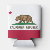 カリフォルニアリパブリック熊の国旗：カリゴールデン州 缶クーラー (裏面)