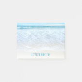 カリフォルニアリラックス州の海波ビーチ写真カスタム ポストイット (正面)