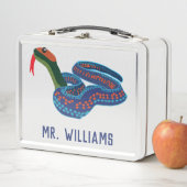 カリフォルニアレッドサイドガータースネークパーソナライズされた メタルランチボックス (インサイチュ)