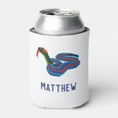 カリフォルニアレッドサイドガータースネークパーソナライズされた 缶クーラー (缶正面)