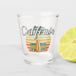 カリフォルニアレトロの波の小グラス ショットグラス