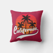 カリフォルニアレトロサンセット装飾用クッション クッション (裏面)