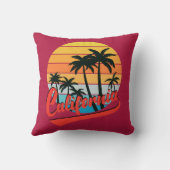 カリフォルニアレトロサンセット装飾用クッション クッション (裏面)