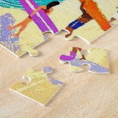 カリフォルニアレトロサーファーガールパズル ジグソーパズル (側面)