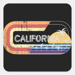 カリフォルニアレトロストリートウェアスタイル スクエアシール