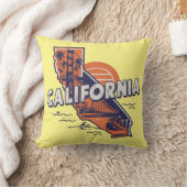 カリフォルニアレトロ州シルエット クッション (ブランケット)