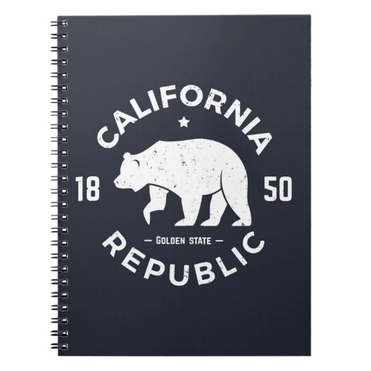 カリフォルニアロゴ|カリフォルニア ノートブック (正面)