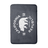 カリフォルニアロゴ|カリフォルニア バスマット (正面縦)