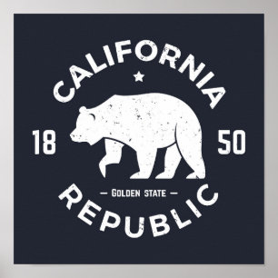 カリフォルニアロゴ カリフォルニア ポスター
