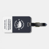 カリフォルニアロゴ|カリフォルニア ラゲッジタグ (裏面横)