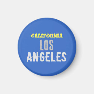 カリフォルニアロサンゼルスシティUSAレトロヴィンテージブルー マグネット