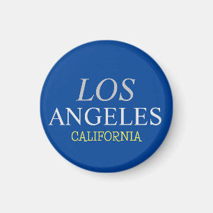カリフォルニアロサンゼルスシティUSAレトロヴィンテージブルー マグネット