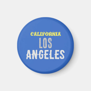 カリフォルニアロサンゼルスシティUSAレトロヴィンテージブルー マグネット