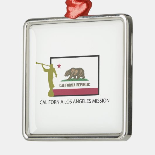 カリフォルニアロサンゼルス代表団LDS CTR メタルオーナメント (左)