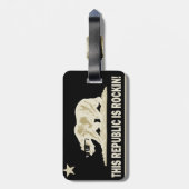 カリフォルニアロックインベアーラゲッジタグ ラゲッジタグ (裏面縦)