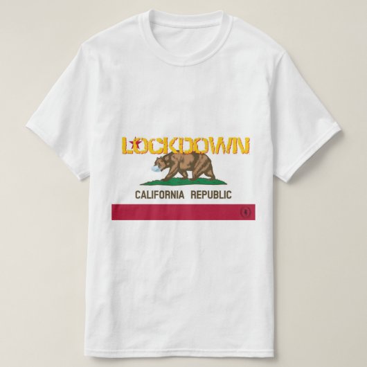 カリフォルニアロックダウン Tシャツ (デザイン正面)