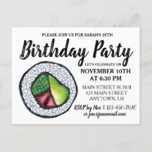 カリフォルニアロール 日本食 寿司 誕生日パーティー