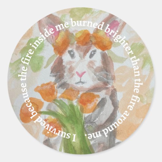 カリフォルニアワイルドファイアレリーフ、 浮き彫り資金調達ステッカー ラウンドシール (正面)