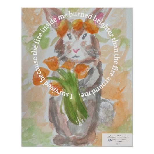 カリフォルニアワイルドファイアレリーフ、 浮き彫り資金集めポスター ポスター (正面)