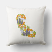 カリフォルニアワイルドフラワーズピロー クッション (裏面)