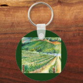 カリフォルニアワインヴィネヤードアートキーホルダー キーホルダー (正面)