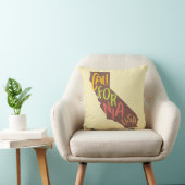 カリフォルニアヴィンテージの州のロゴ クッション (椅子)