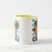 カリフォルニアヴィンテージの記念品 ツートーンマグカップ (中央)