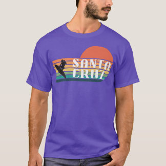 カリフォルニアヴィンテージサンセットサーファーサンタクルーズ Tシャツ